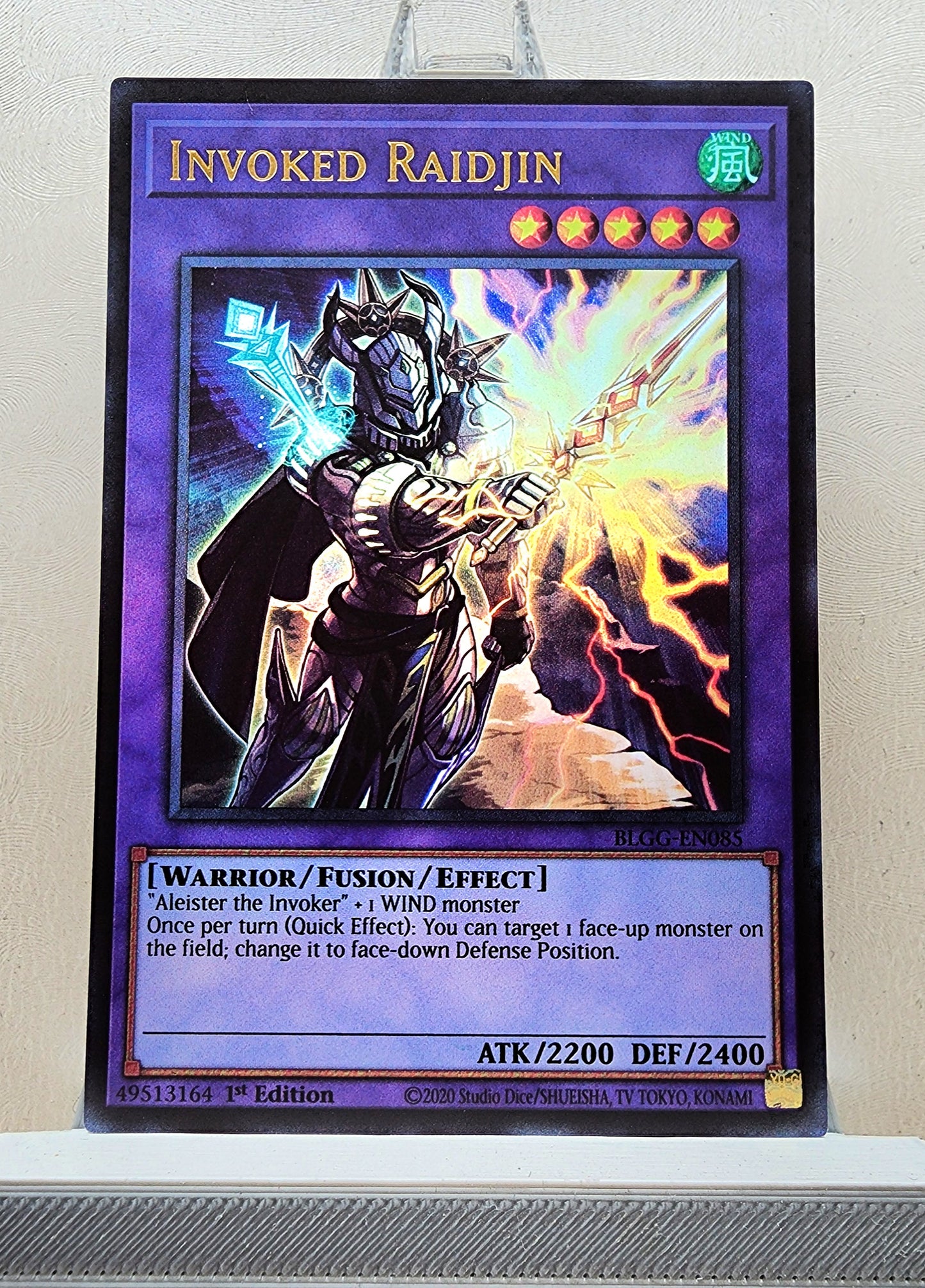 Yugioh! 1x Invoked Raidjin (BLGG - Ultra Rare) 1st Edition