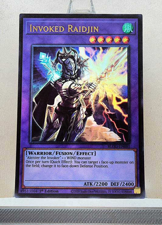 Yugioh! 1x Invoked Raidjin (BLGG - Ultra Rare) 1st Edition