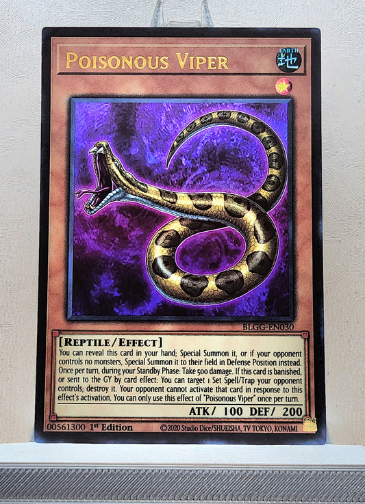 Yugioh! 1x Poisonous Viper (BLGG - Ultra Rare) 1st Edition