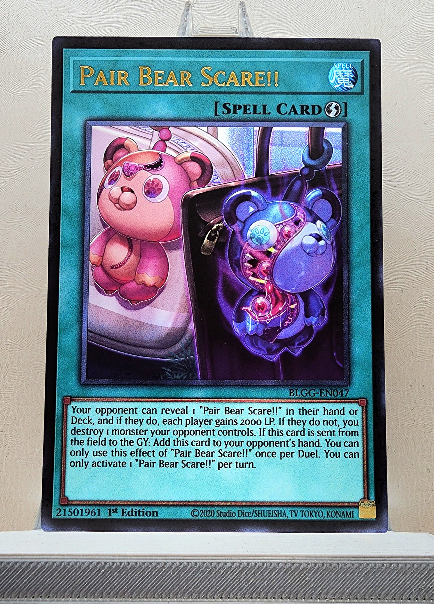 Yugioh! 1x Pair Bear Scare!! (BLGG - Ultra Rare) 1st Edition