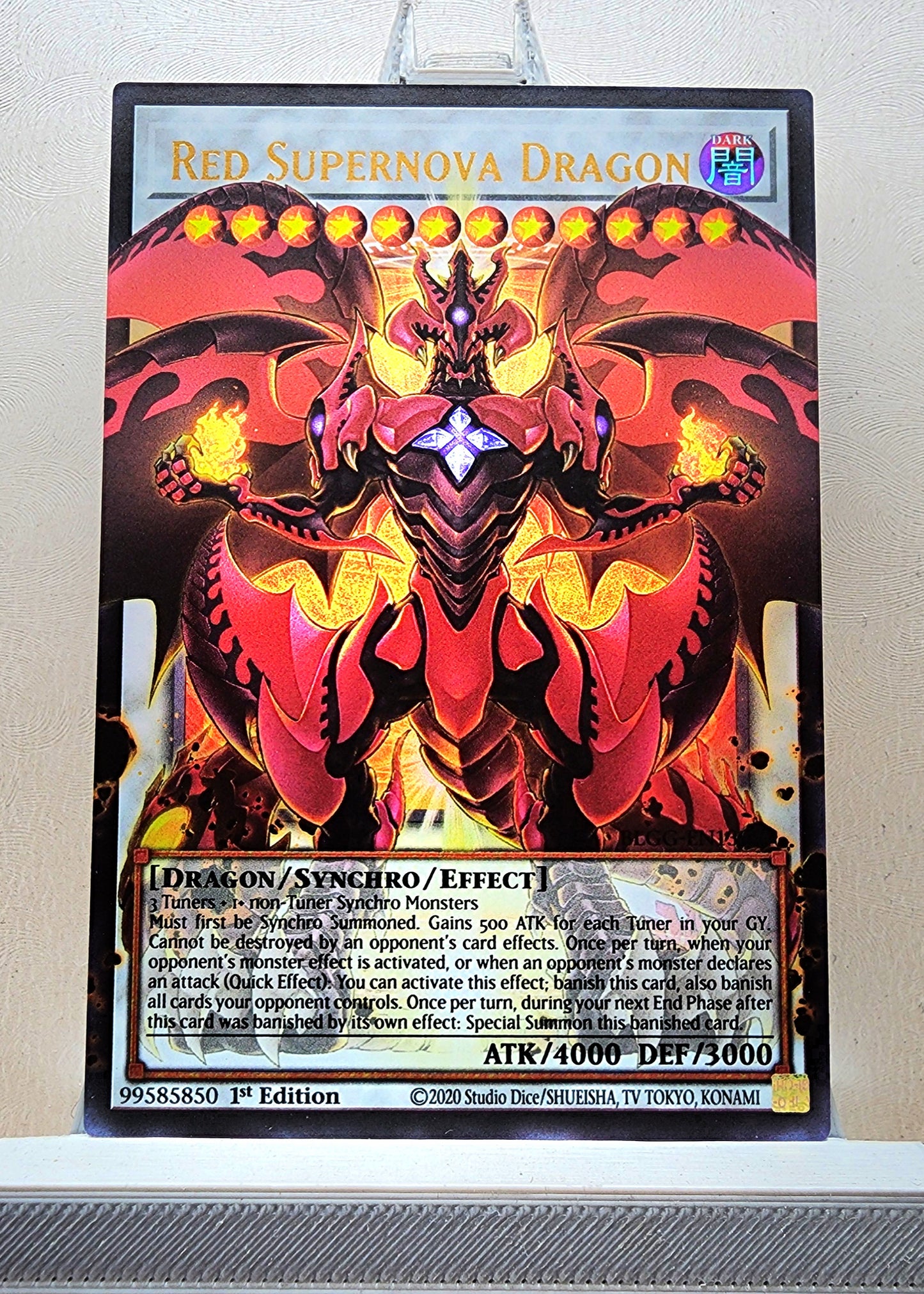 Yugioh! 1x Red Supernova Dragon Extended Art (BLGG - Ultra Rare) 1st Edition