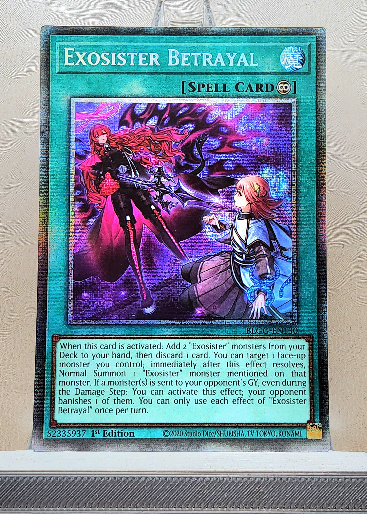 Yugioh! 1x Exosister Betrayal (BLGG - Starlight Rare) 1st Edition
