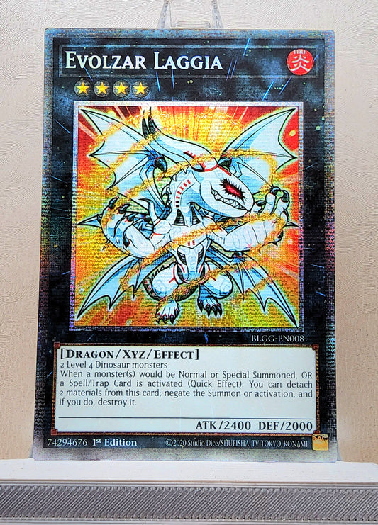 Yugioh! 1x Evolzar Laggia Chibi Artwork (BLGG - Starlight Rare) 1st Edition