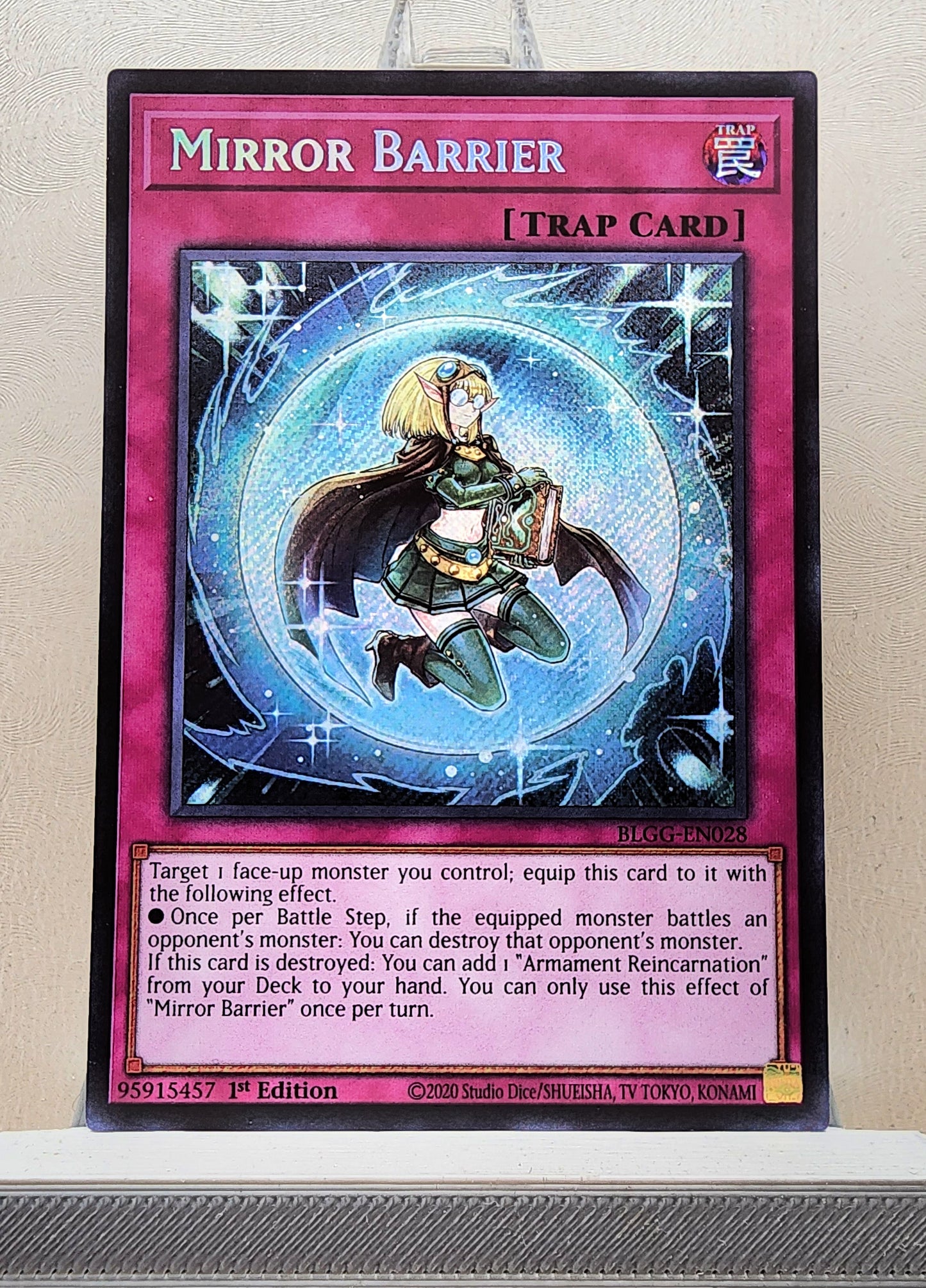 Yugioh! 1x Mirror Barrier (BLGG - Secret Rare) 1st Edition