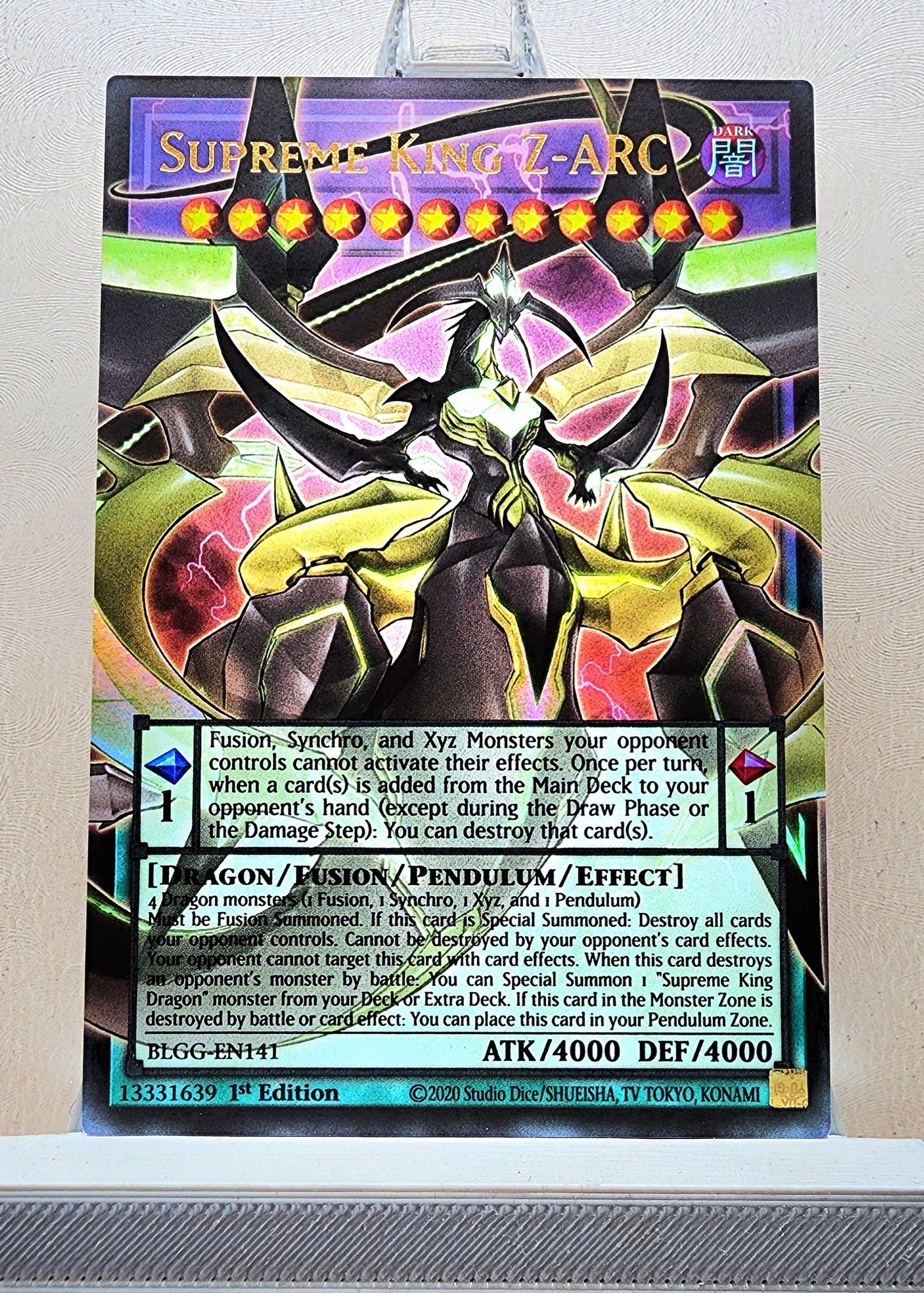 Yugioh! 1x Supreme King Z-ARC Extended Art (BLGG - Ultra Rare) 1st Edition