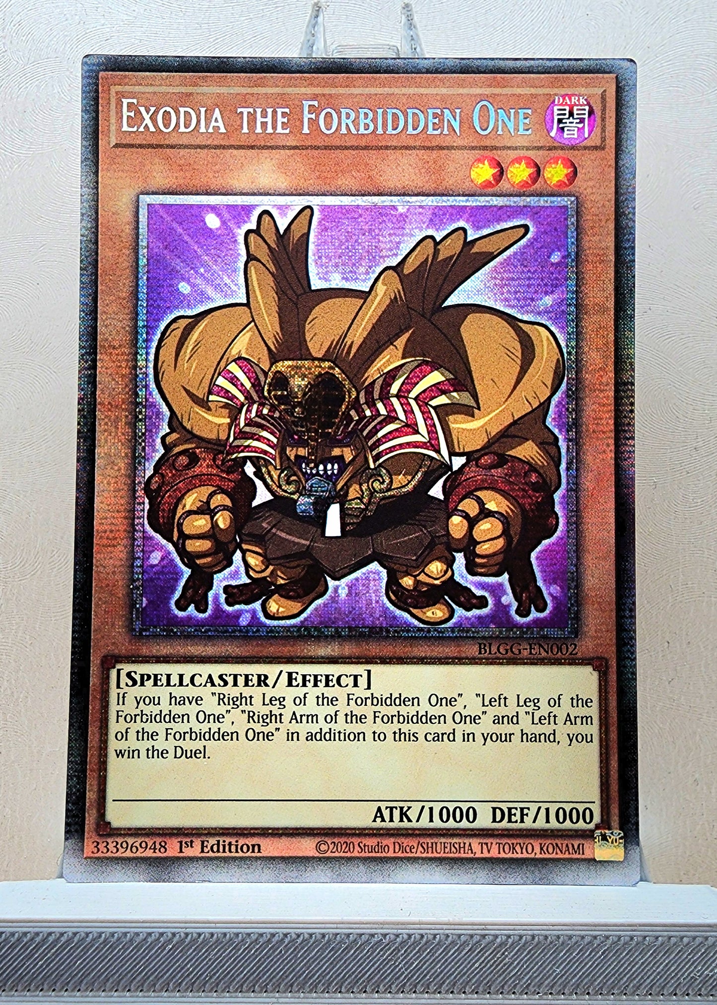 Yugioh! 1x Exodia the Forbidden One Chibi Artwork (BLGG - Starlight Rare) 1st Edition