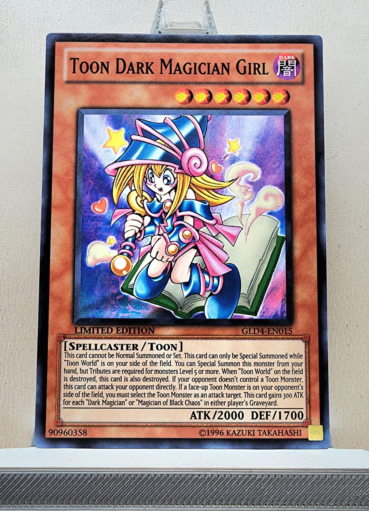 Yugioh! 1x Toon Dark Magician Girl (GLD4 - Common) Limited Edition