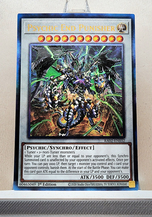 Yugioh! 1x Psychic End Punisher (RA02 - Prismatic Ultimate Rare) 1st Edition