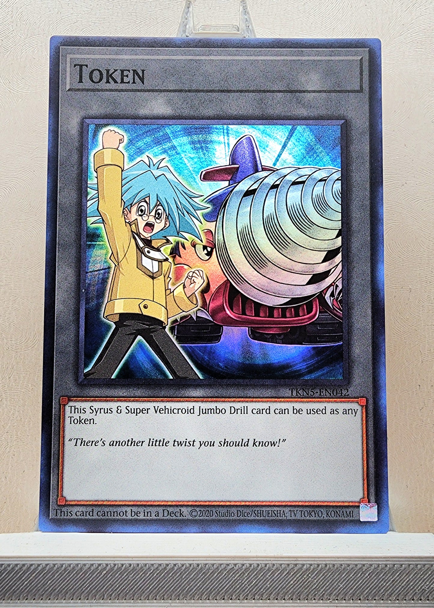 Yugioh! 1x Syrus & Super Vehicroid Jumbo Drill Token (TKN5-EN042 - Super Rare) Unli Edition
