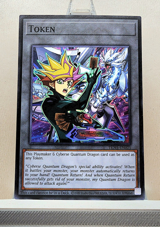 Yugioh! 1x Playmaker & Cyberse Quantum Dragon Token (TKN5-EN025 - Super Rare) Unli Edition