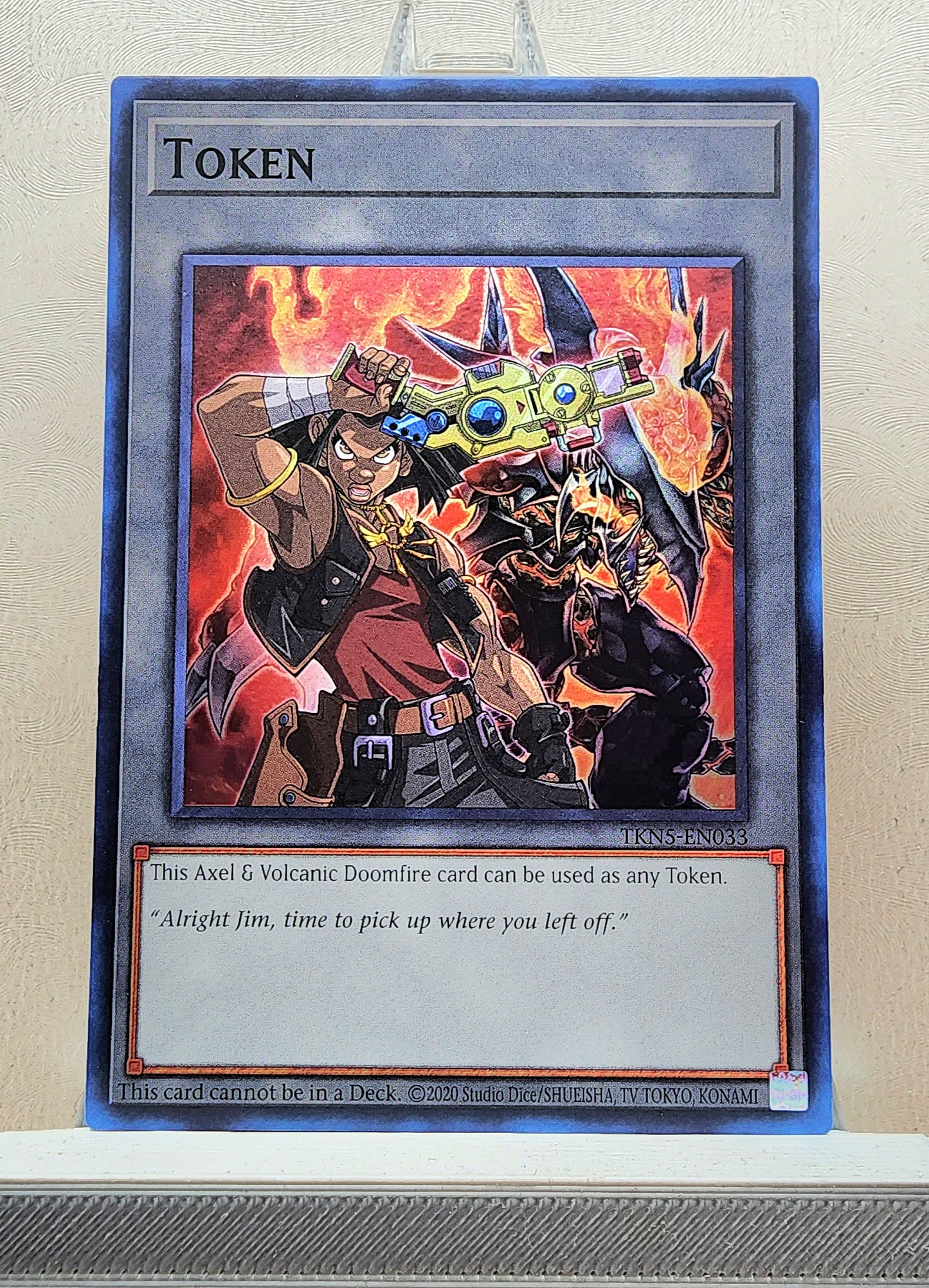 Yugioh! 1x Axel & Volcanic Doomfire Token (TKN5-EN033 - Super Rare) Unli Edition