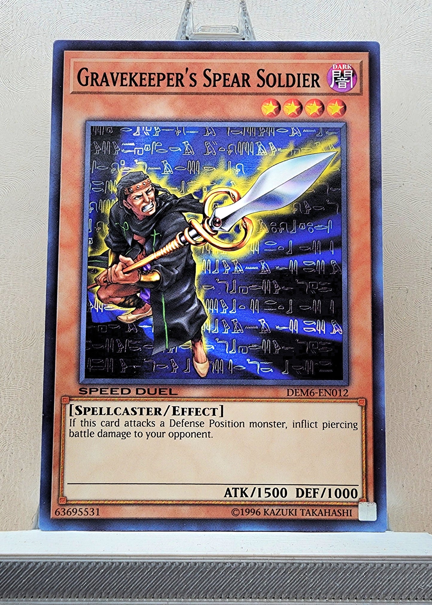 Yugioh! 1x Gravekeeper's Spear Soldier (DEM6 - Common) Unli Edition