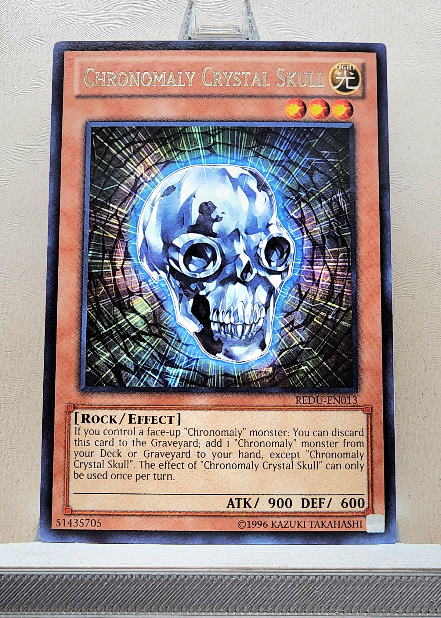 Yugioh! 1x Chronomaly Crystal Skull (REDU - Rare) 1st/Unli Edition