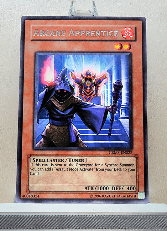Yugioh! 1x Arcane Apprentice (CRMS - Rare) 1st/Unli Edition