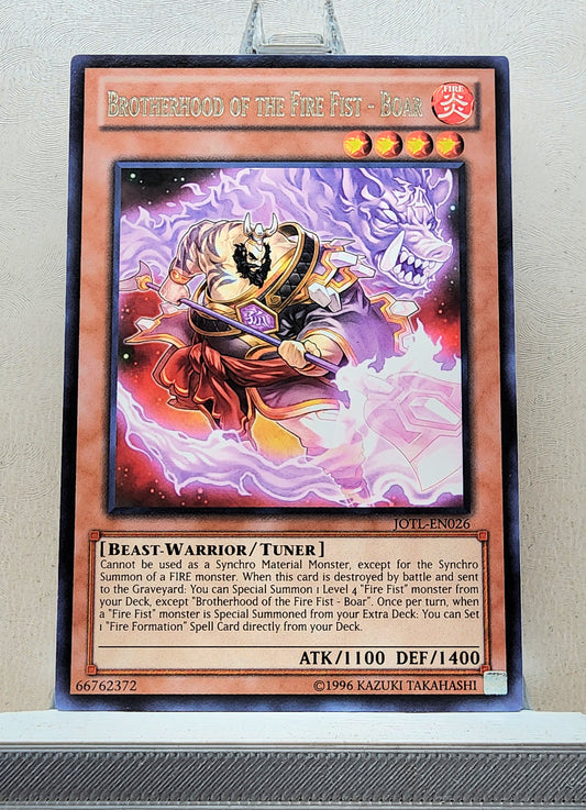 Yugioh! 1x Brotherhood of the Fire Fist - Boar (JOTL - Rare) Unli Edition