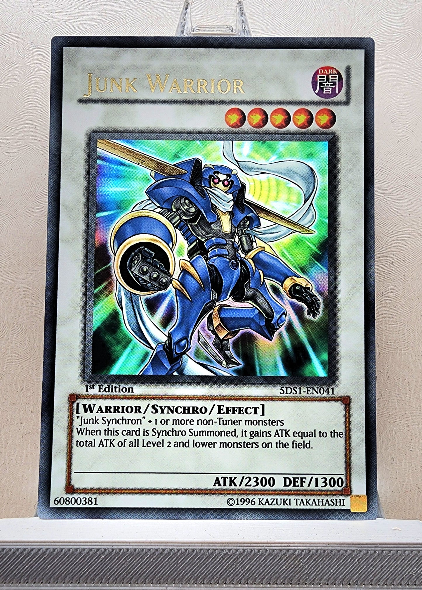 Yugioh! 1x Junk Warrior (5DS1 - Ultra Rare) 1st Edition