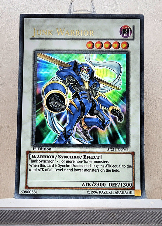 Yugioh! 1x Junk Warrior (5DS1 - Ultra Rare) 1st Edition