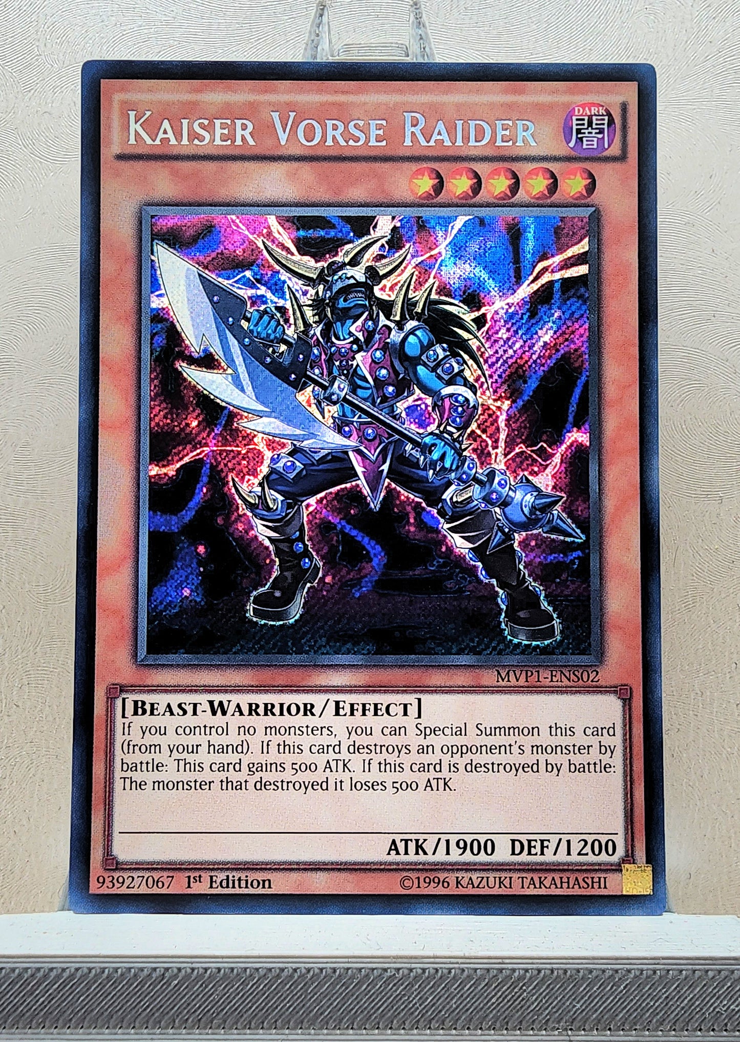 Yugioh! 1x Kaiser Vorse Raider (MVP1 - Secret Rare) 1st Edition
