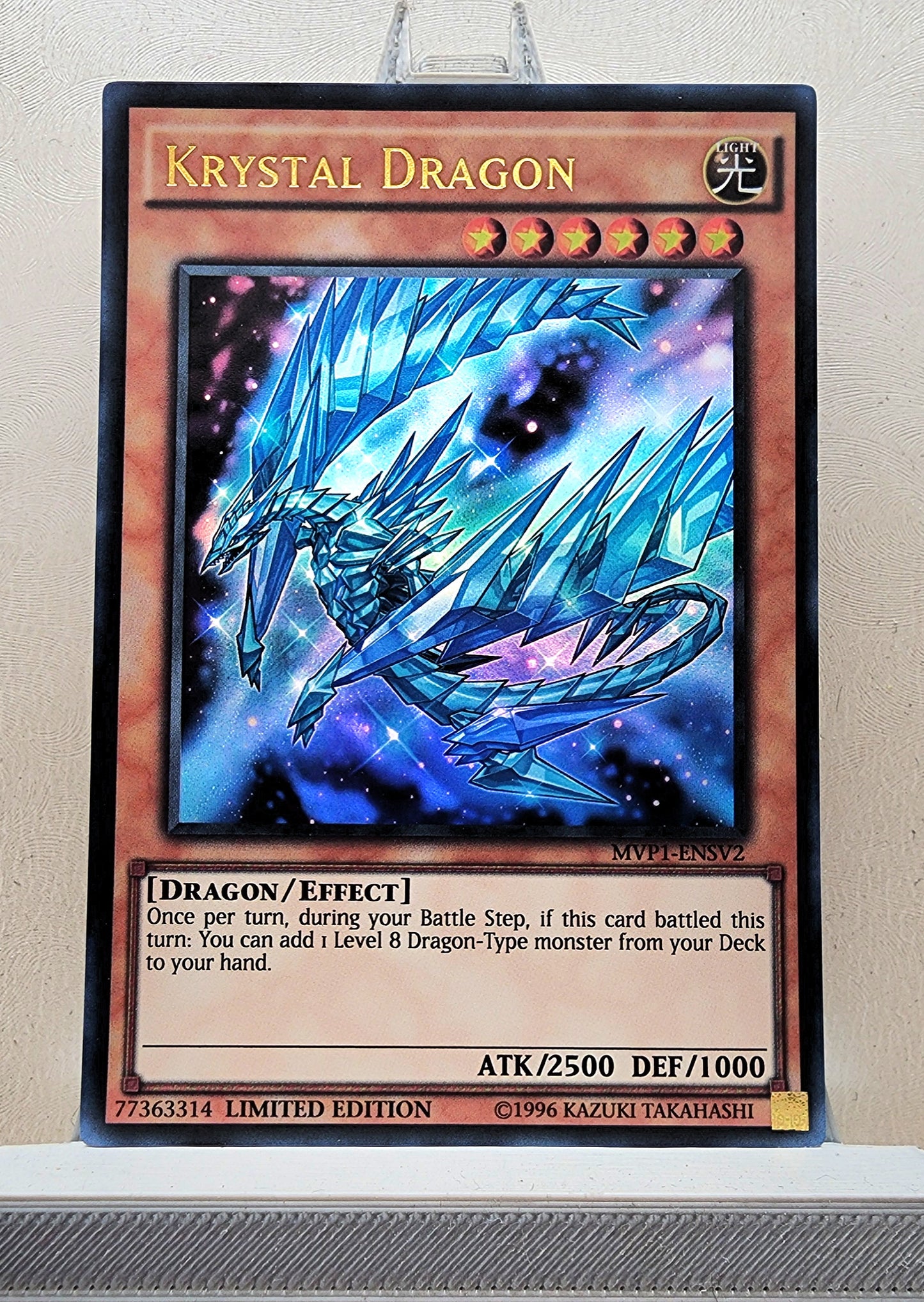 Yugioh! 1x Krystal Dragon (MVP1 - Ultra Rare) Limited Edition