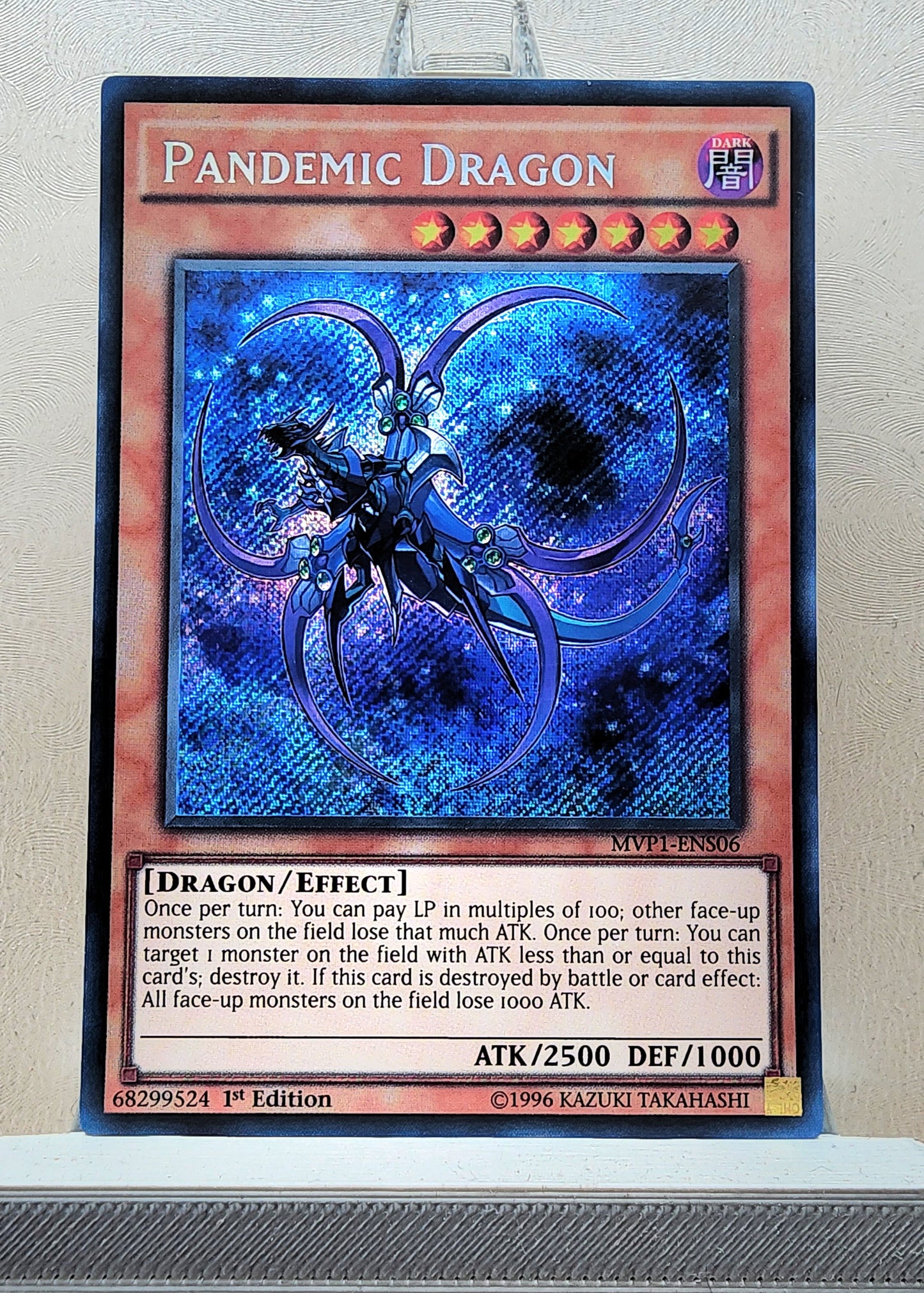 Yugioh! 1x Pandemic Dragon (MVP1 - Secret Rare) 1st Edition