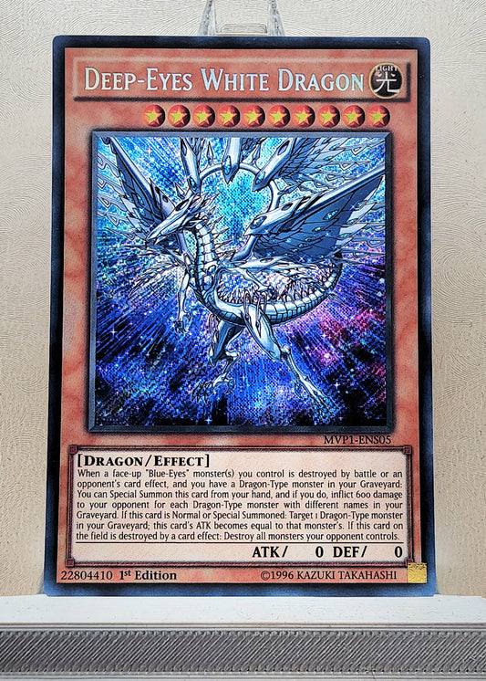 Yugioh! 1x Deep-Eyes White Dragon (MVP1 - Secret Rare) 1st Edition