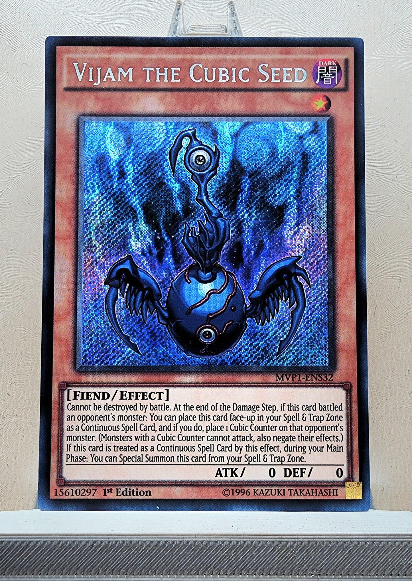 Yugioh! 1x Vijam the Cubic Seed (MVP1 - Secret Rare) 1st Edition