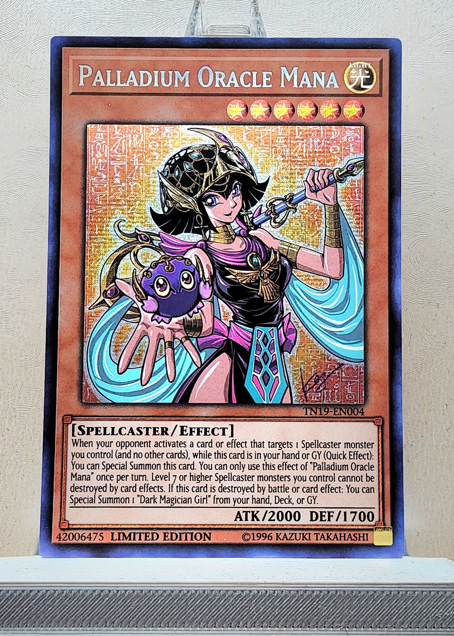 Yugioh! 1x Palladium Oracle Mana (TN19 - Prismatic Secret Rare) Limited Edition
