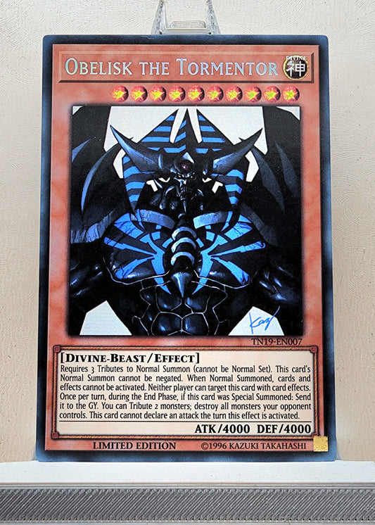 Yugioh! 1x Obelisk the Tormentor (TN19 - Prismatic Secret Rare) Limited Edition