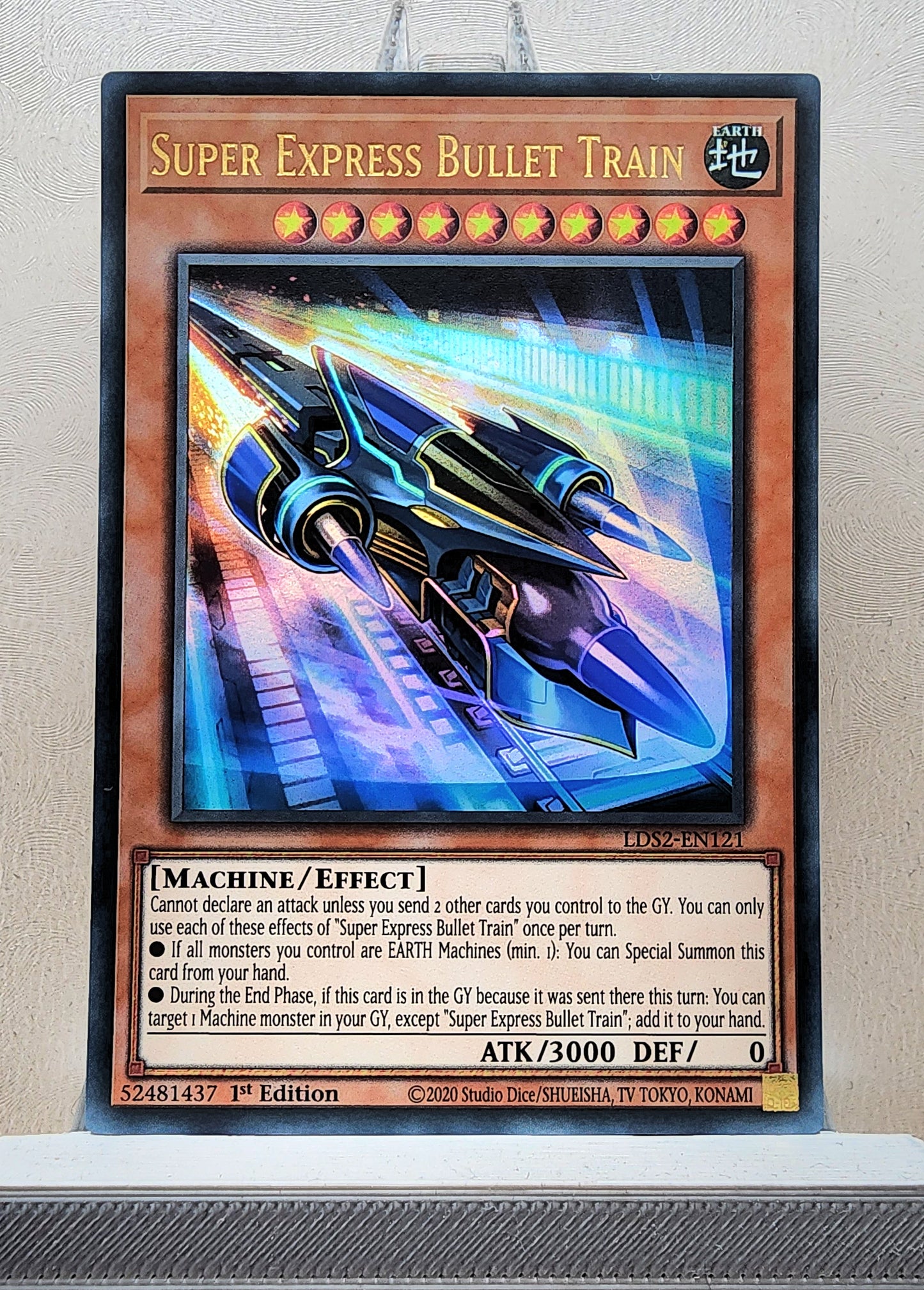 Yugioh! 1x Super Express Bullet Train (LDS2 - Ultra Rare) 1st Edition