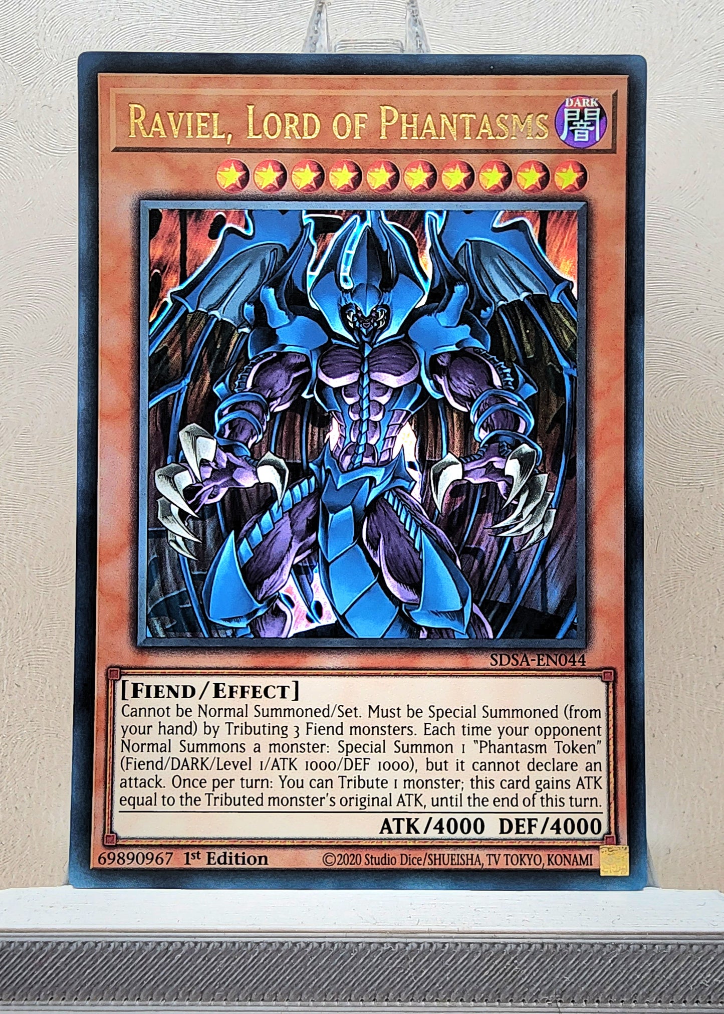 Yugioh! 1x Raviel, Lord of Phantasms (SDSA - Ultra Rare) 1st Edition
