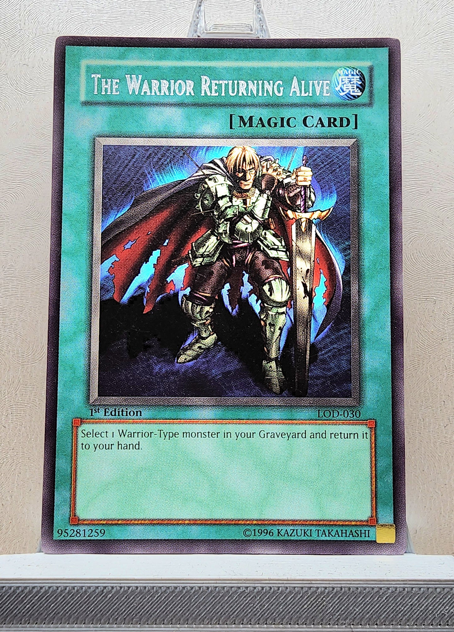Yugioh! 1x The Warrior Returning Alive (LOD - Rare) 1st Edition
