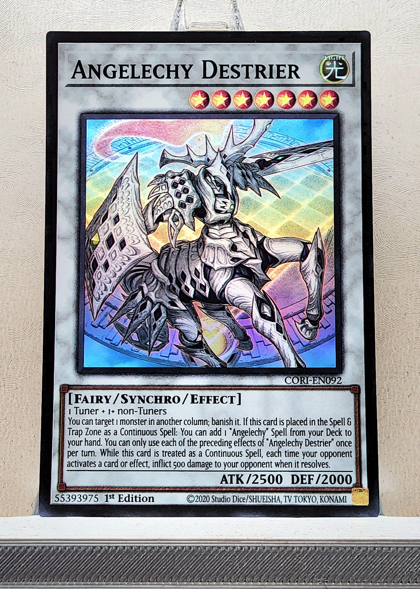 Yugioh! 1x Angelechy Destrier (CORI - Super Rare) 1st Edition