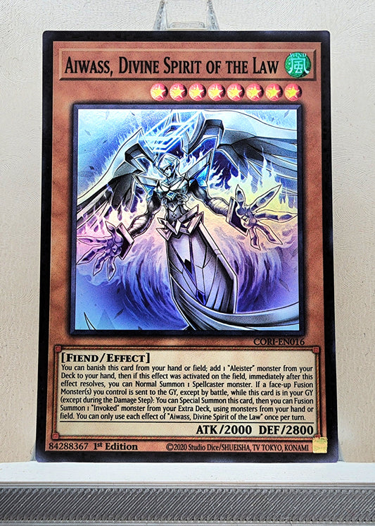 Yugioh! 1x Aiwass, Divine Spirit of the Law (CORI - Super Rare) 1st Edition