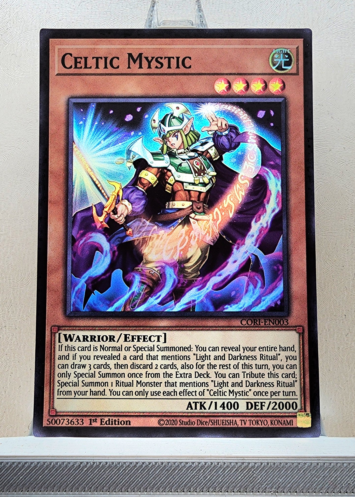 Yugioh! 1x Celtic Mystic (CORI - Super Rare) 1st Edition