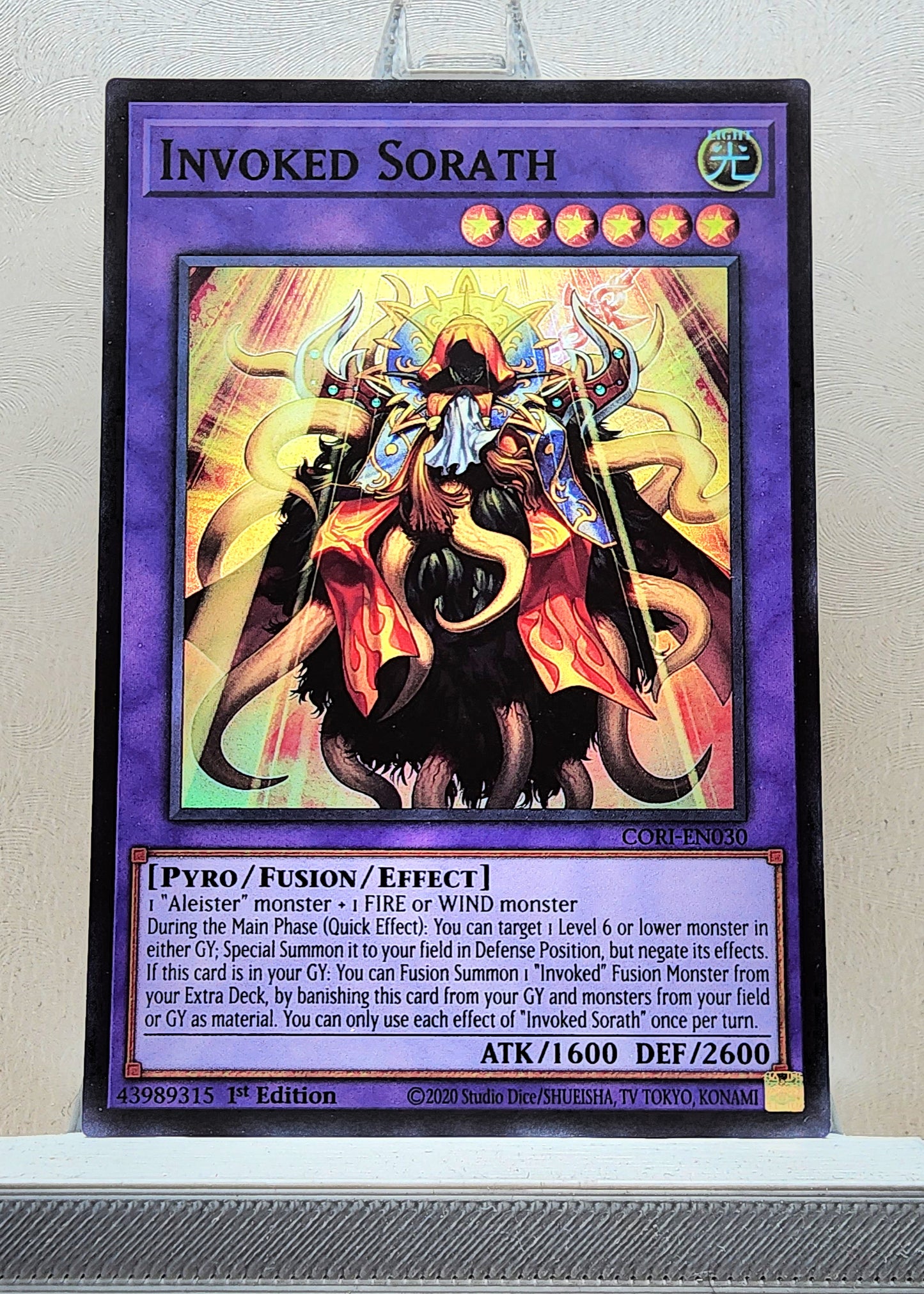 Yugioh! 1x Invoked Sorath (CORI - Super Rare) 1st Edition