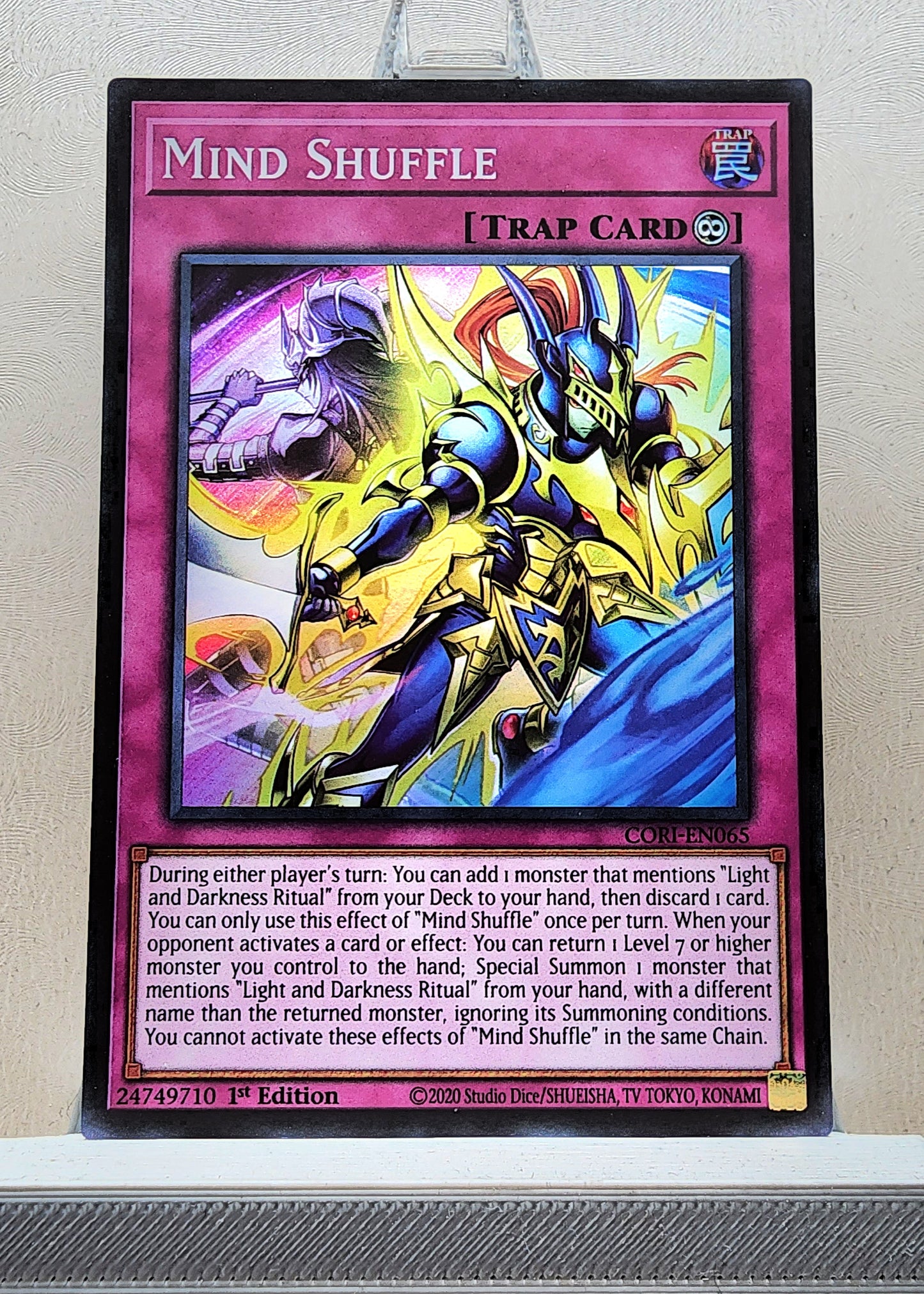 Yugioh! 1x Mind Shuffle (CORI - Super Rare) 1st Edition