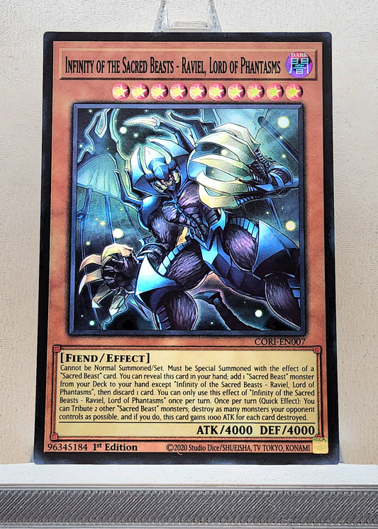 Yugioh! 1x Infinity of the Sacred Beasts - Raviel, Lord of Phantasms (CORI - Super Rare) 1st Edition