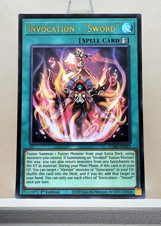 Yugioh! 1x Invocation - Sword (CORI - Ultra Rare) 1st Edition