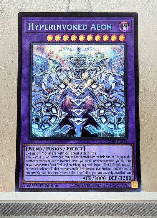 Yugioh! 1x Hyperinvoked Aeon (CORI - Secret Rare) 1st Edition