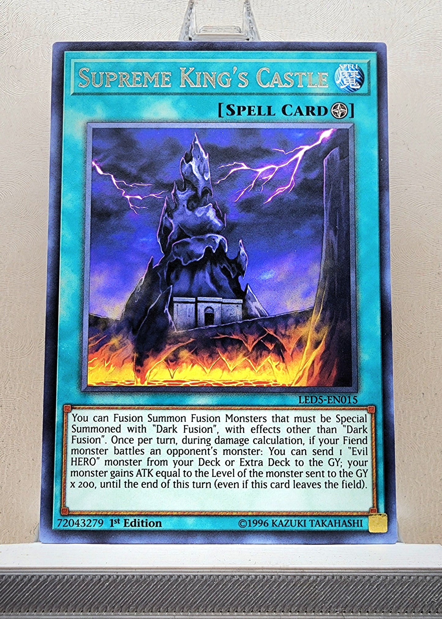 Yugioh! 1x Supreme King's Castle (LED5 - Rare) 1st Edition