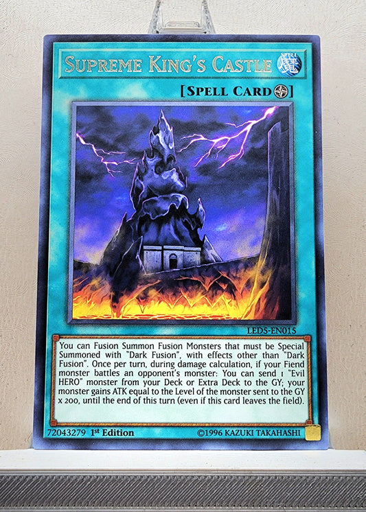 Yugioh! 1x Supreme King's Castle (LED5 - Rare) 1st Edition