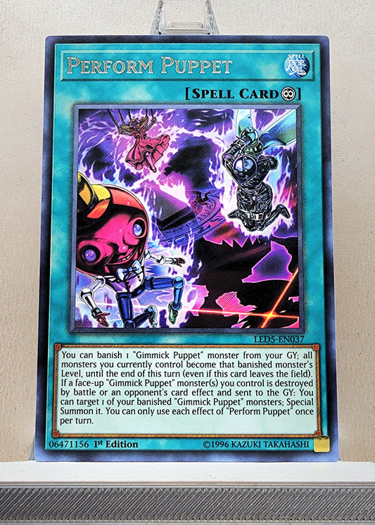 Yugioh! 1x Perform Puppet (LED5 - Rare) 1st Edition
