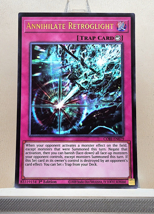 Yugioh! 1x Annihilate Retroglight (CORI - Ultra Rare) 1st Edition