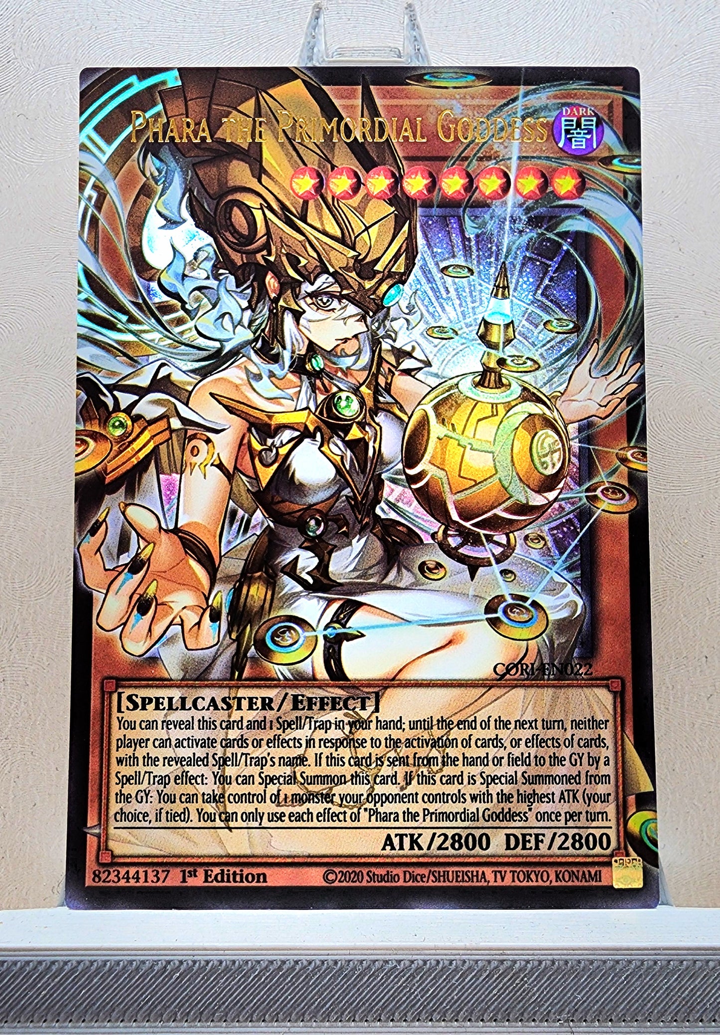 Yugioh! 1x Phara the Primordial Goddess Extended Art (CORI - Ultra Rare) 1st Edition