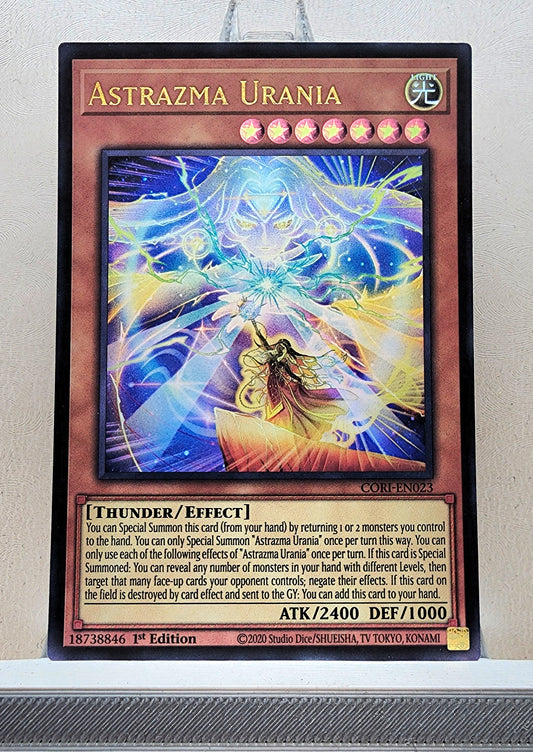 Yugioh! 1x Astrazma Urania (CORI - Ultra Rare) 1st Edition