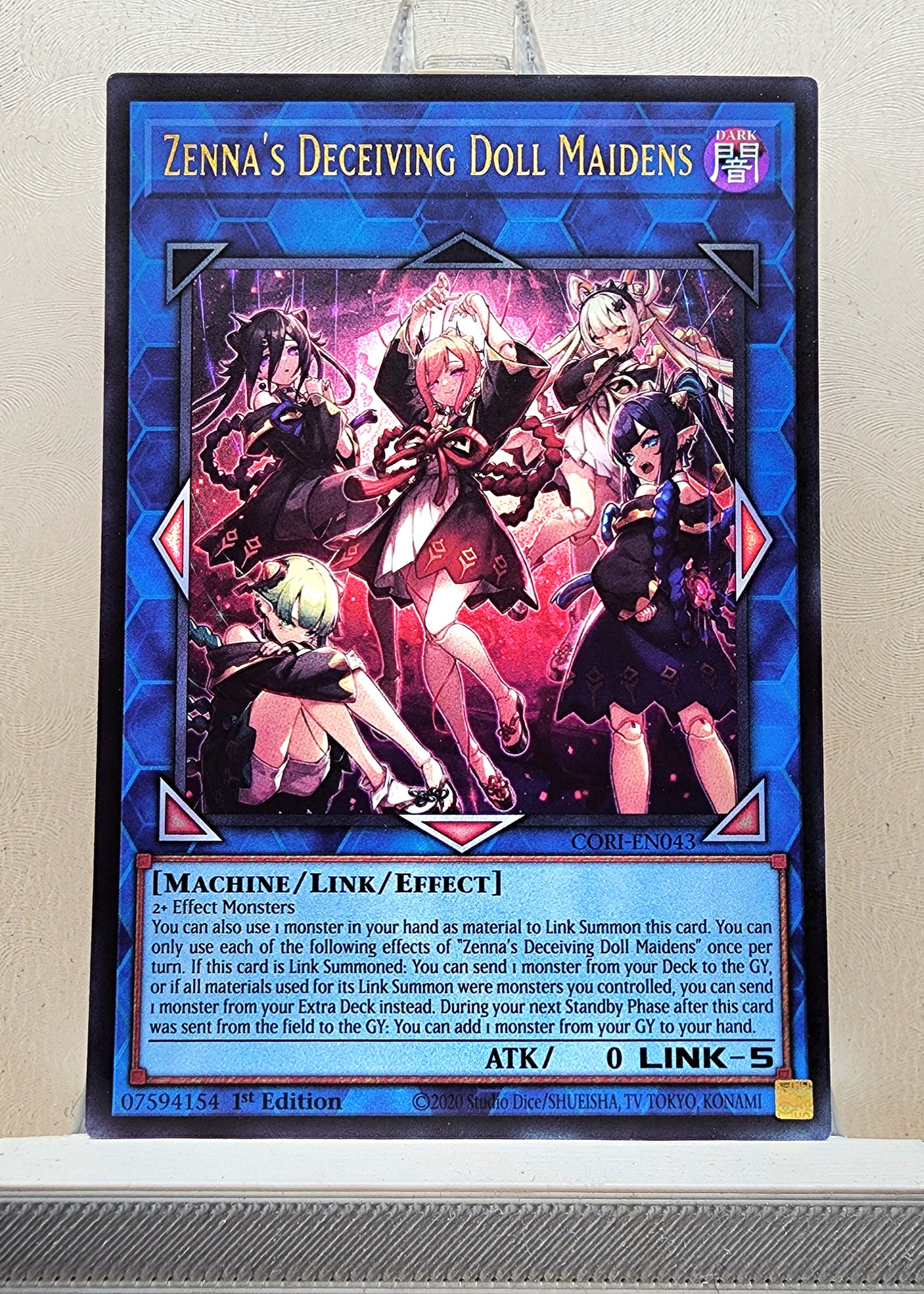 Yugioh! 1x Zenna's Deceiving Doll Maidens (CORI - Ultra Rare) 1st Edition