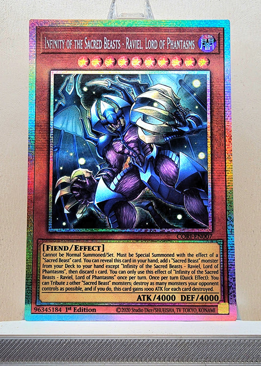 Yugioh! 1x Infinity of the Sacred Beasts - Raviel, Lord of Phantasms (CORI - Starlight Rare) 1st Edition