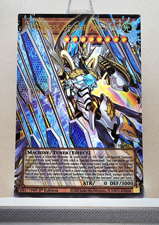 Yugioh! 1x Witness of the Ancient Extended Art (CORI - Ultra Rare) 1st Edition