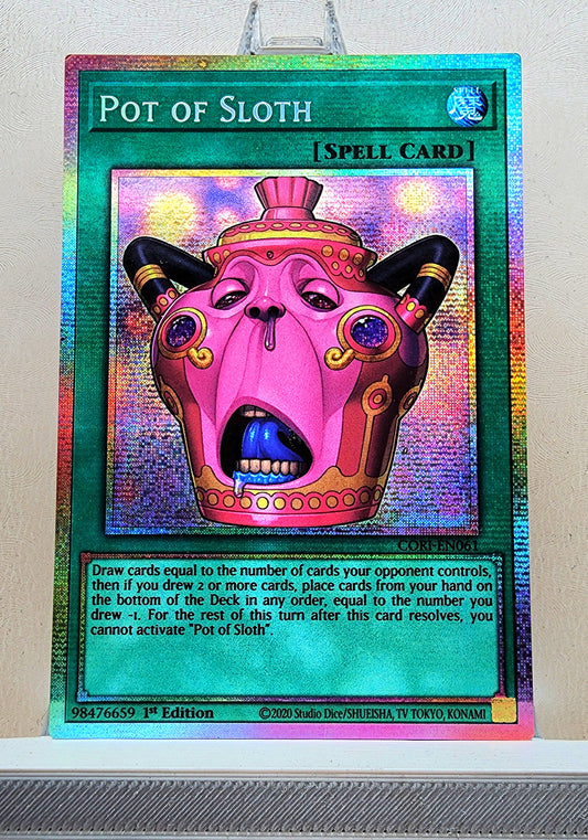 Yugioh! 1x Pot of Sloth (CORI - Starlight Rare) 1st Edition