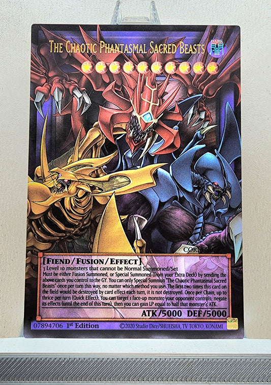 Yugioh! 1x The Chaotic Phantasmal Sacred Beasts Extended Art (CORI - Ultra Rare) 1st Edition